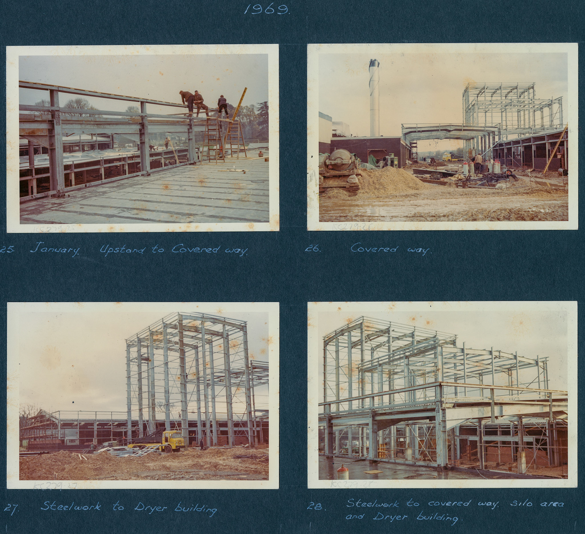 1968 A Photographic Record of the Construction of the Creamery (Courtesy Allhallows Museum, Honiton)