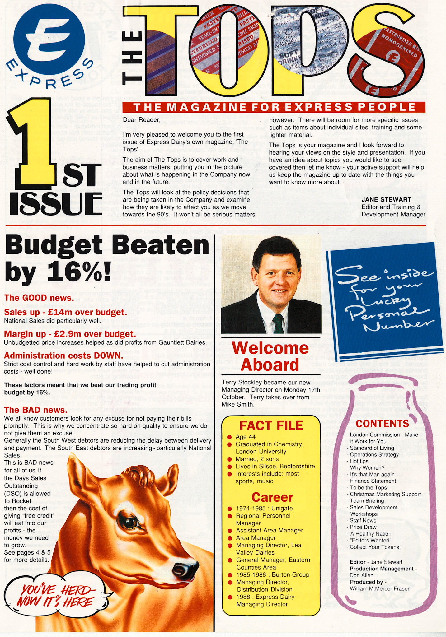 1989 Tops Magazine - First Issue (Courtesy Beryl Purslove)