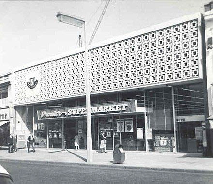 1963 Premier open its 22nd store in Harrow, Middlesex. Kevin Avery adds "The chain expanded rapidly and there was a store in Uxbridge (22 High Street), South Ruislip (Victoria Road) and Yiewsley (105-109 High Street). In 1960 there was an attempt to purchase a Company known as Irwins Supermarkets who had 212 Stores in the North; this would have made Premier Supermarkets Ltd a National Company. Tesco outbid Premier and the Tesco expansion continued, and in March 1964 the nearly 40 Stores of Premier Supermarkets Ltd were reluctantly sold to Unilever's  MacFisheries for £1m." (Courtesy Kevin Avery)