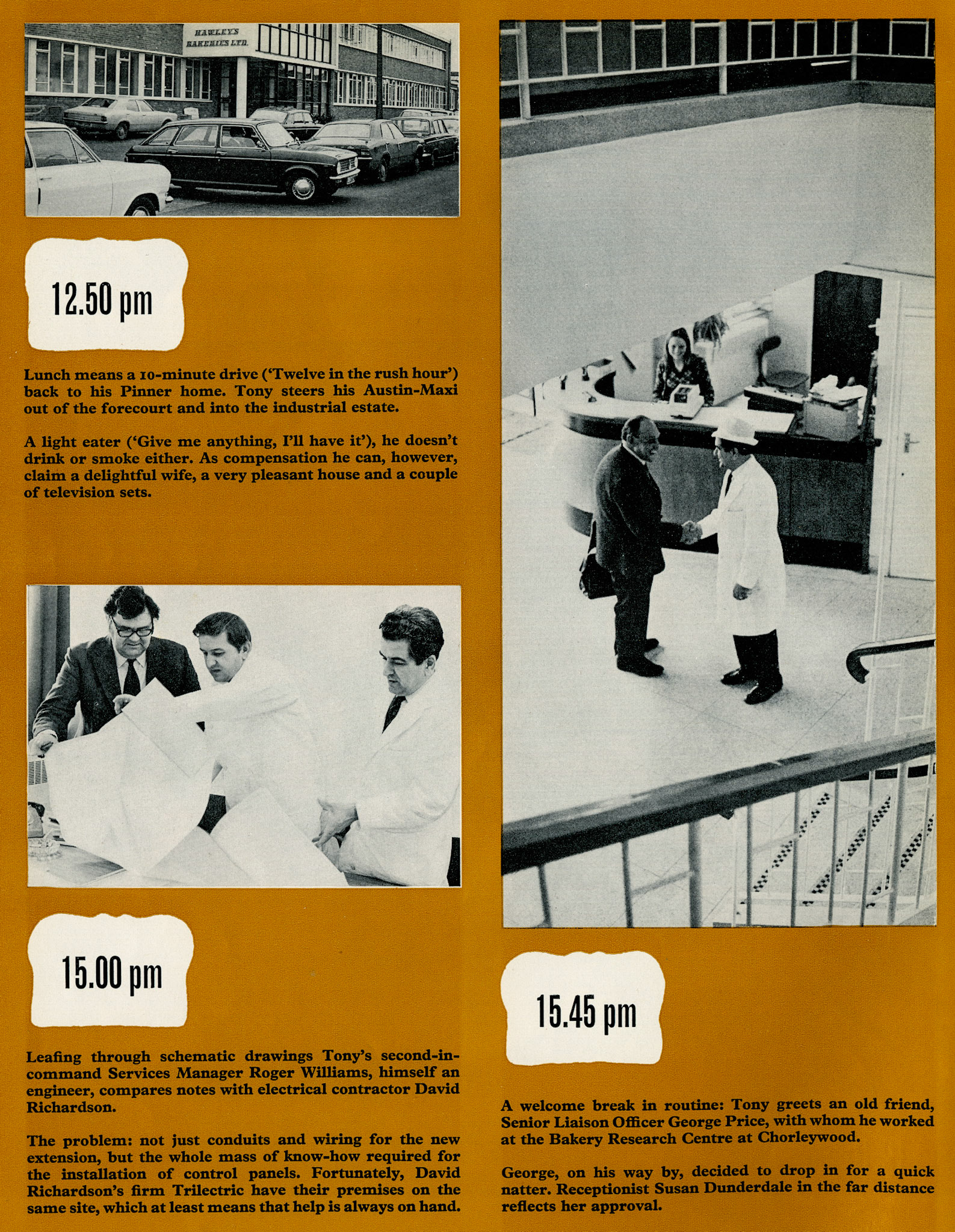 1975 A Day in the Life of Tony Spencer, Manager of Hawley's Ruislip Bakery