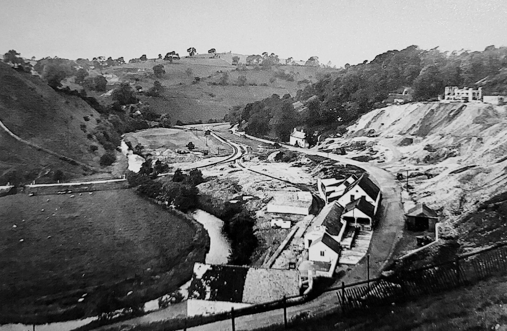1920s Ecton Creamery. John comments "Two nice views of the Ecton creamery probably in the late 1920s". (Courtesy John Irish)