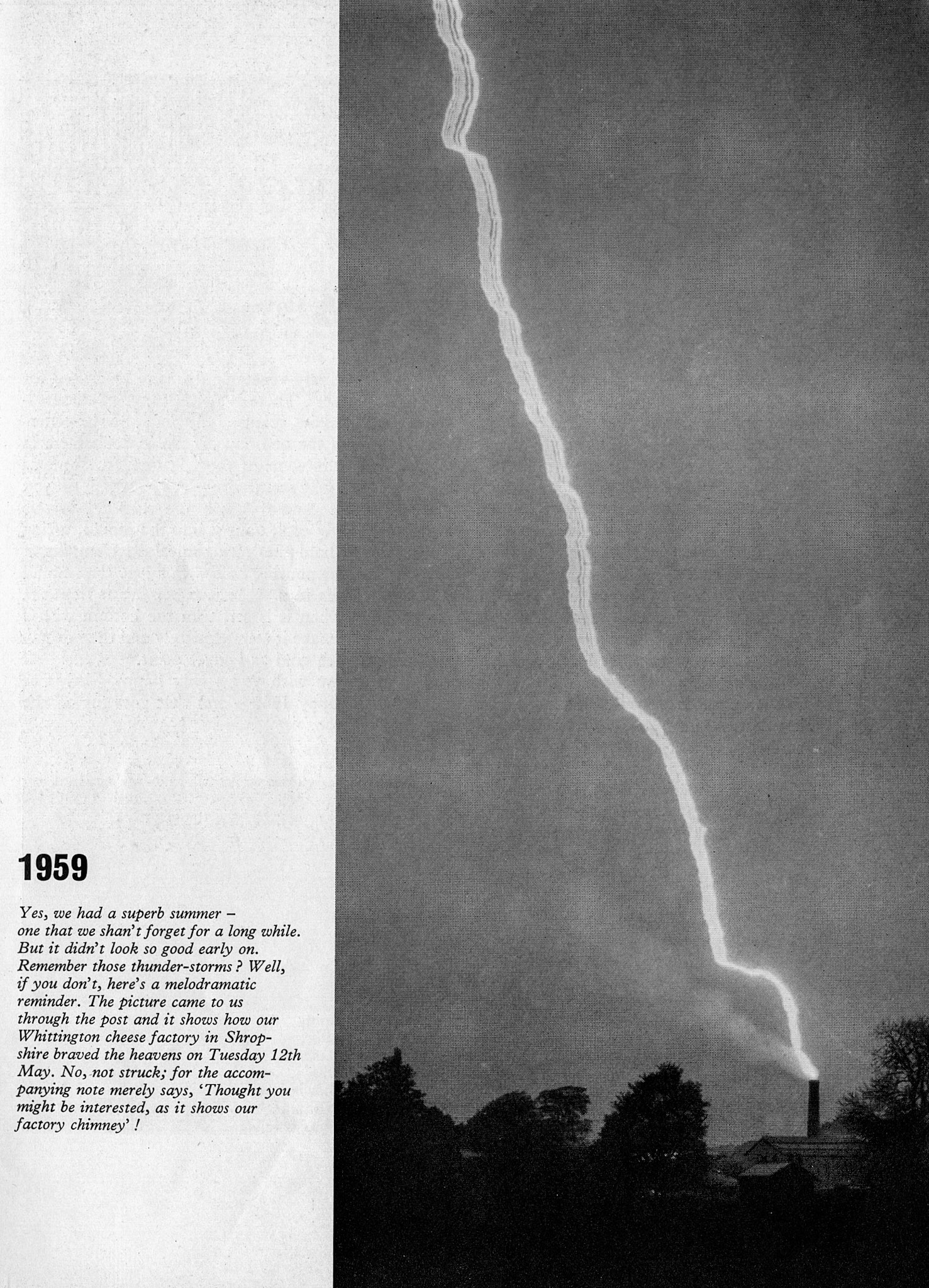 1959 Whittington chimney on 12th May 1959