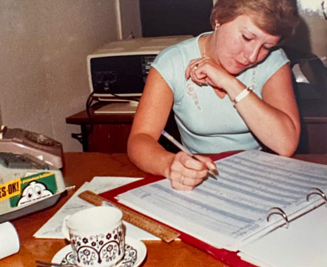1980's Sharon Stevenson comments "The two 'Sharons' from High Wycombe depot- Sharon doing the credit and transfer on a Tuesday morning." (Courtesy Sharon Stevenson)