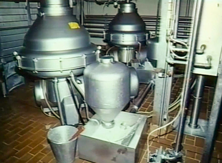 1990's Ruyton Whey Separators. (Stills from Ruyton Video (Steven Harley))