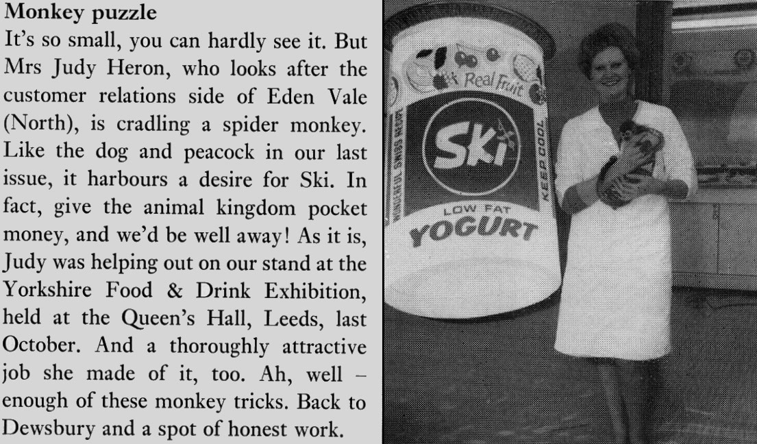 1968 Judy Heron, Customer Relations-North for Eden Vale. (Express News Christmas)