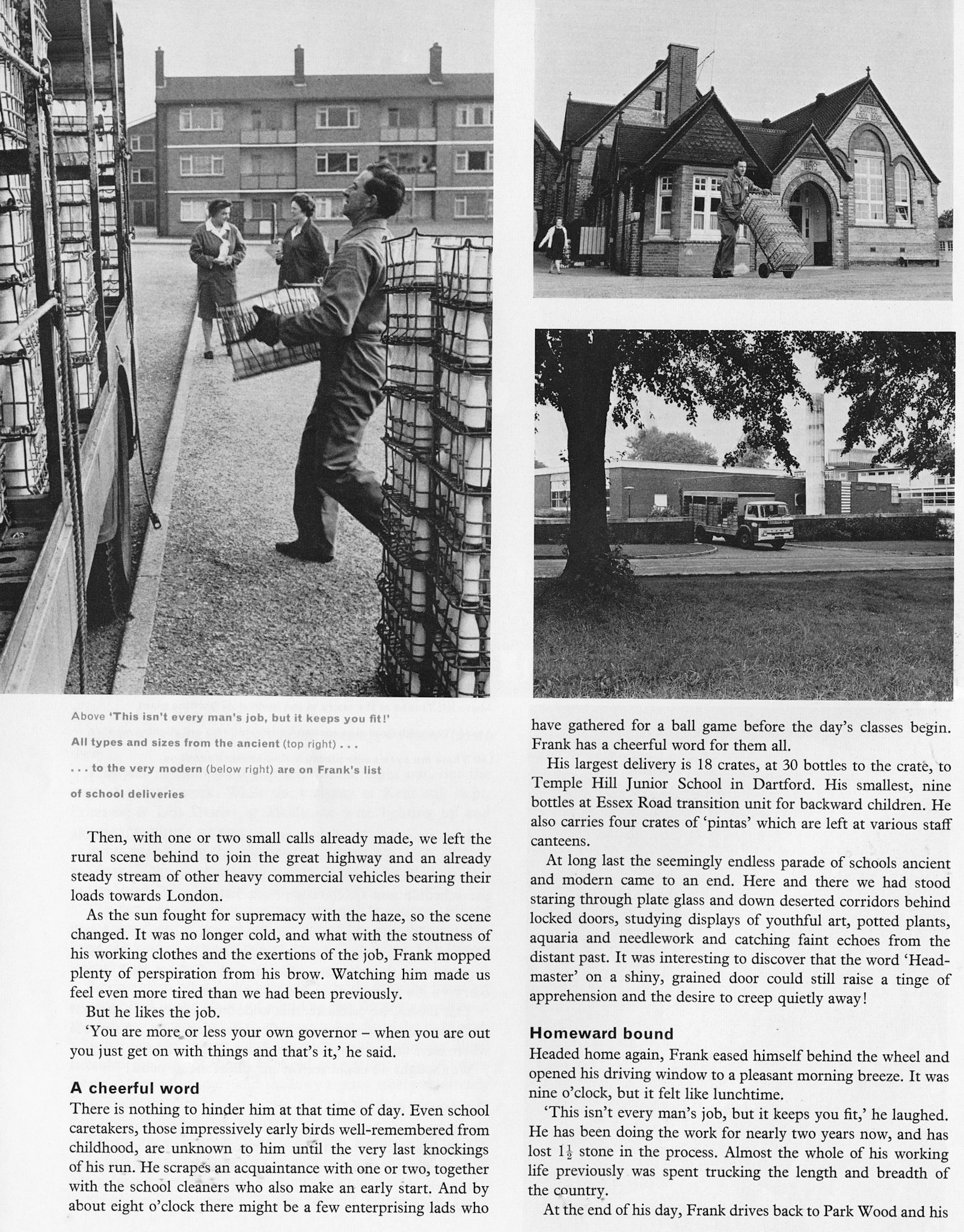 1968 Delivery trip from Primrose and Len, Maidstone with driver Frank Reade