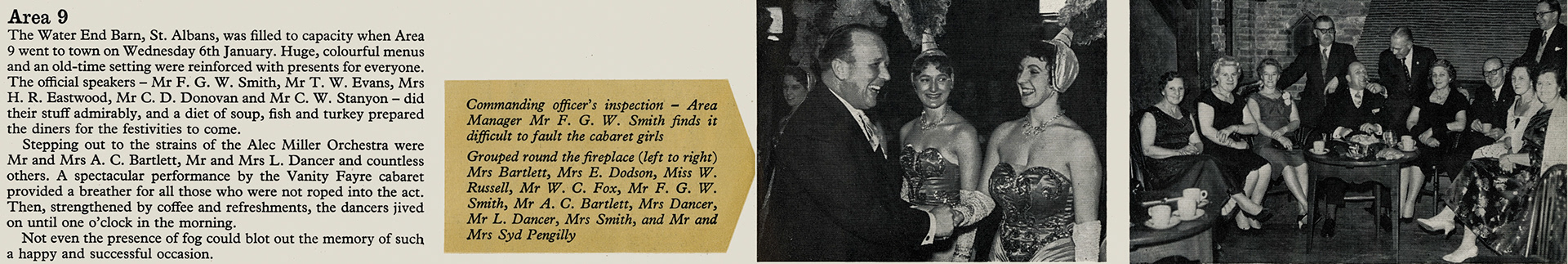 1960 London Region Dinner-dances.  (Express News Spring)