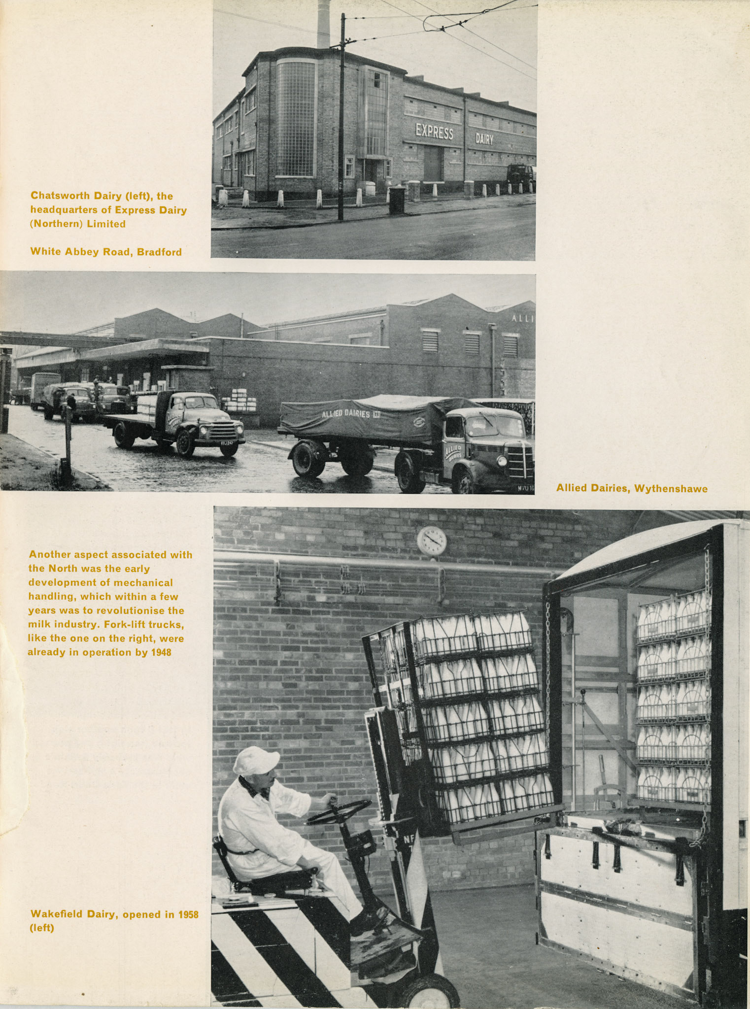 1964 Chatsworth &amp; Wakefield dairies, from Express Story 1864 - 1964