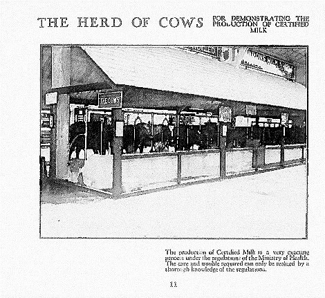1925 Express Dairy at the British Empire Exhibition, Wembley. (Courtesy Brent Council booklet prepared by Philip Grant, Wembley History Society)