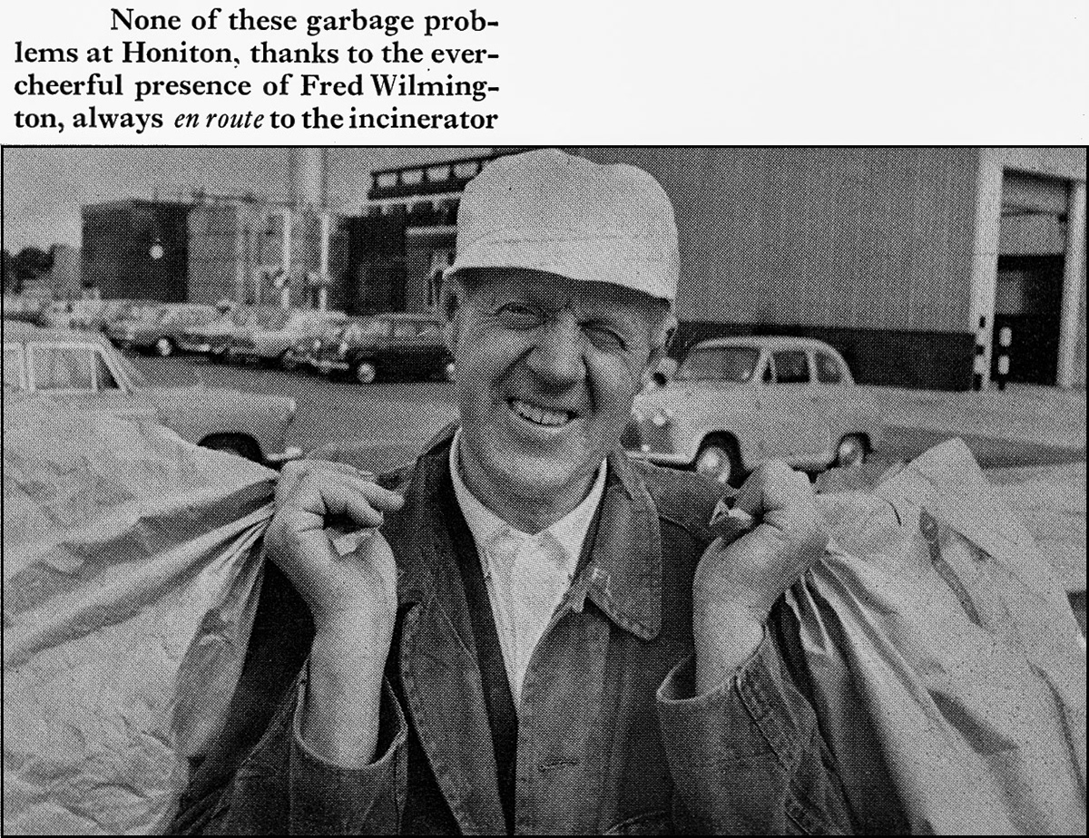 1969 Honiton Creamery, with Fred Wilmington. (Express News Christmas)