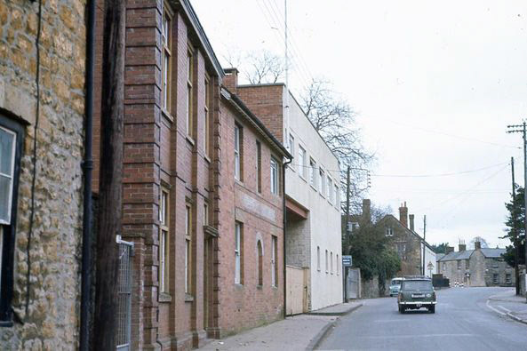 1960's? Hunt's Dairies, Sherborne. Connell Hill comments "Dairy entrance on the left and the canteen upstairs on the right, in Acreman St." (Courtesy Richard Duckworth, Wincanton Transport Aldermeads FB Group)