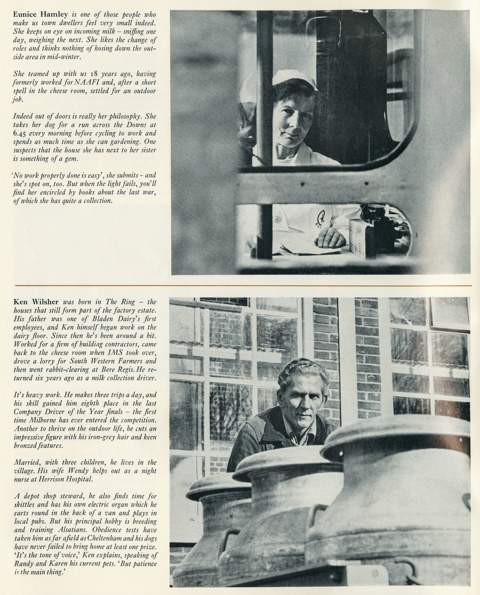 1971 Bladen Dairy/ Milborne St Andrew in cheesemaking times