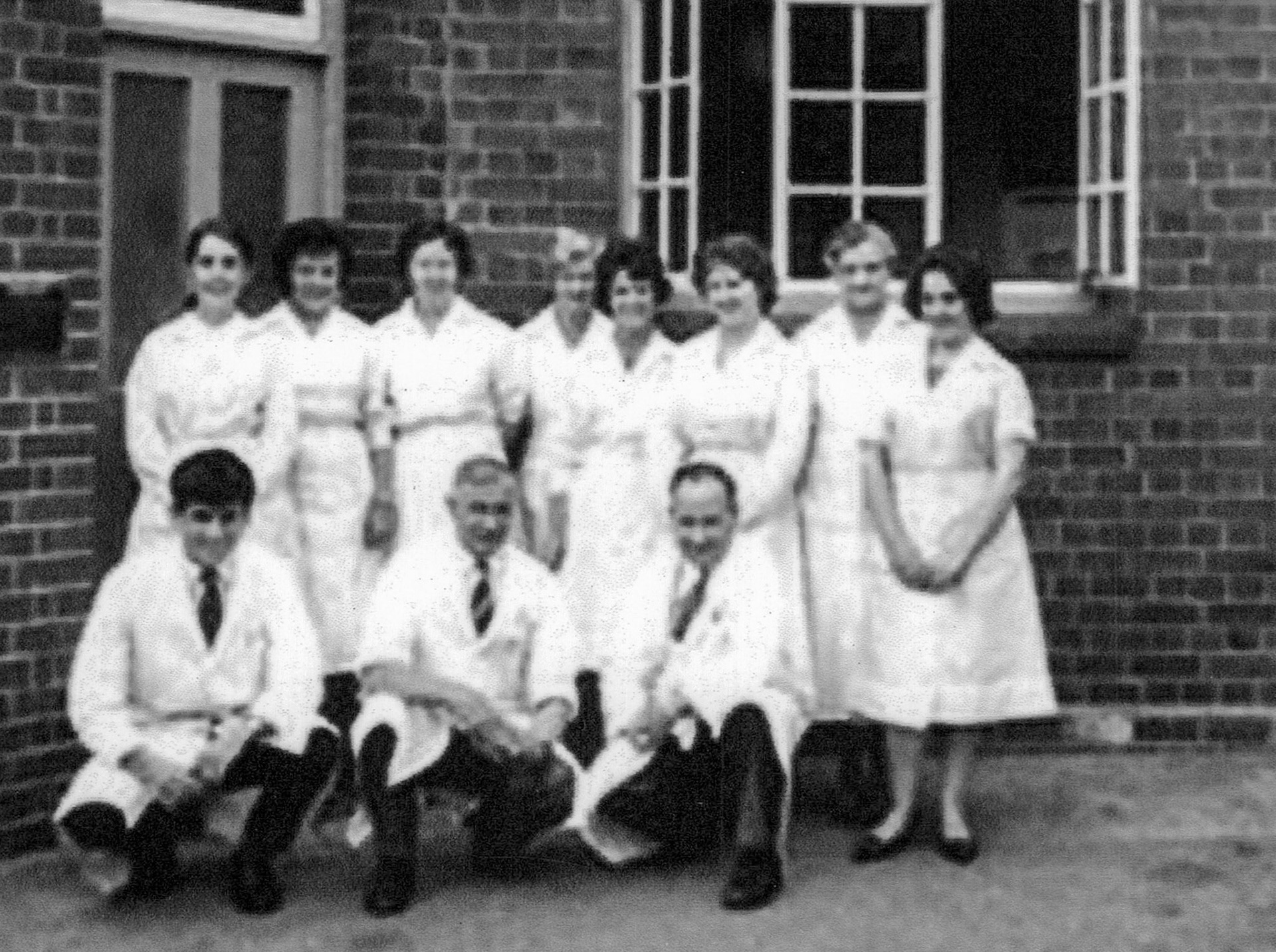 1960's Heather Thatcher comments "Office staff at Seaton Junction, Marie Chubb, Betty Campbell, Sheila Taylor, Anne Dashfield, Mrs.Langfield, Norman Love and Jack Chown not sure of the others!!" (Courtesy Allhallows Museum, Honiton)