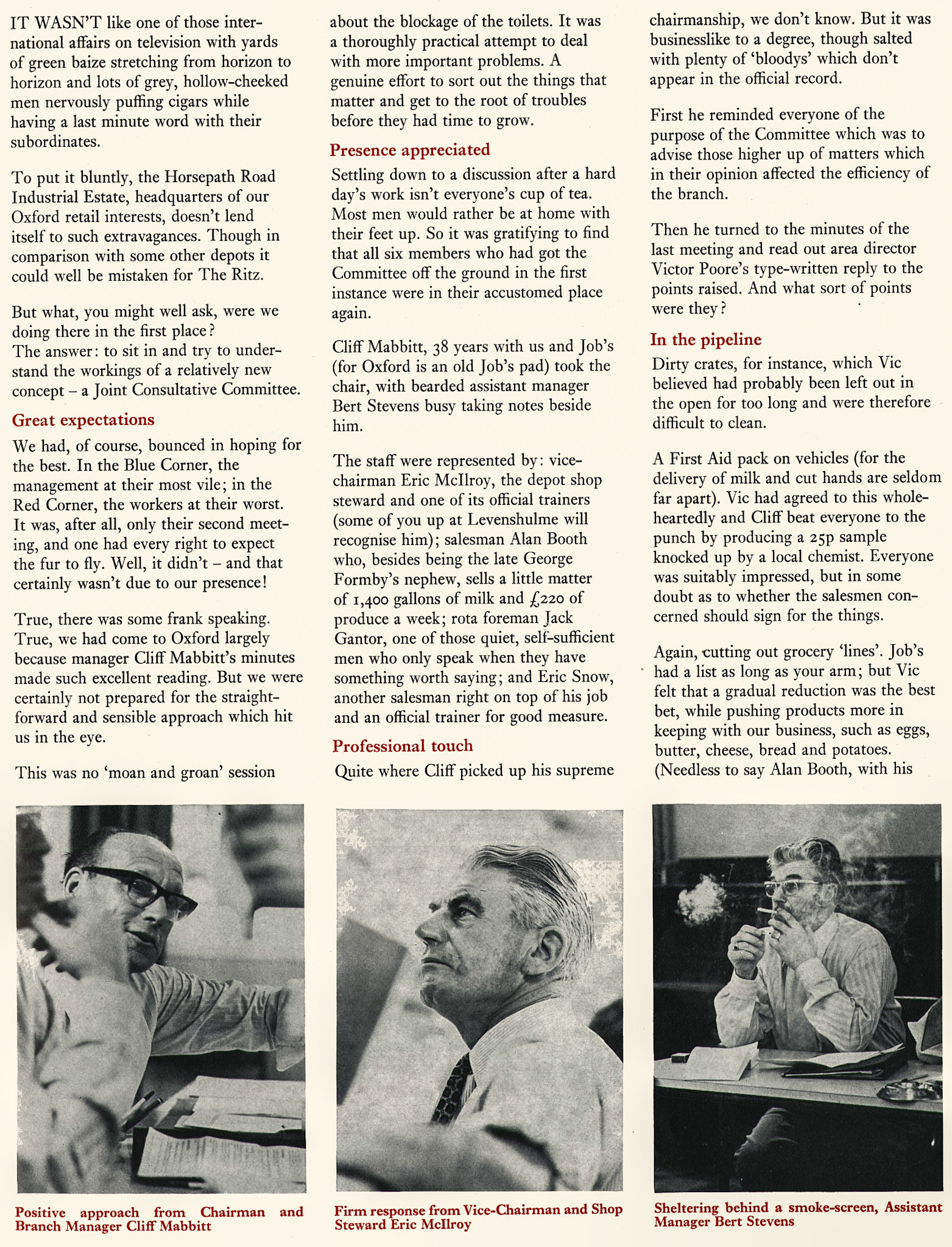 1973 JCC at work at Oxford Depot. (Express News Christmas)