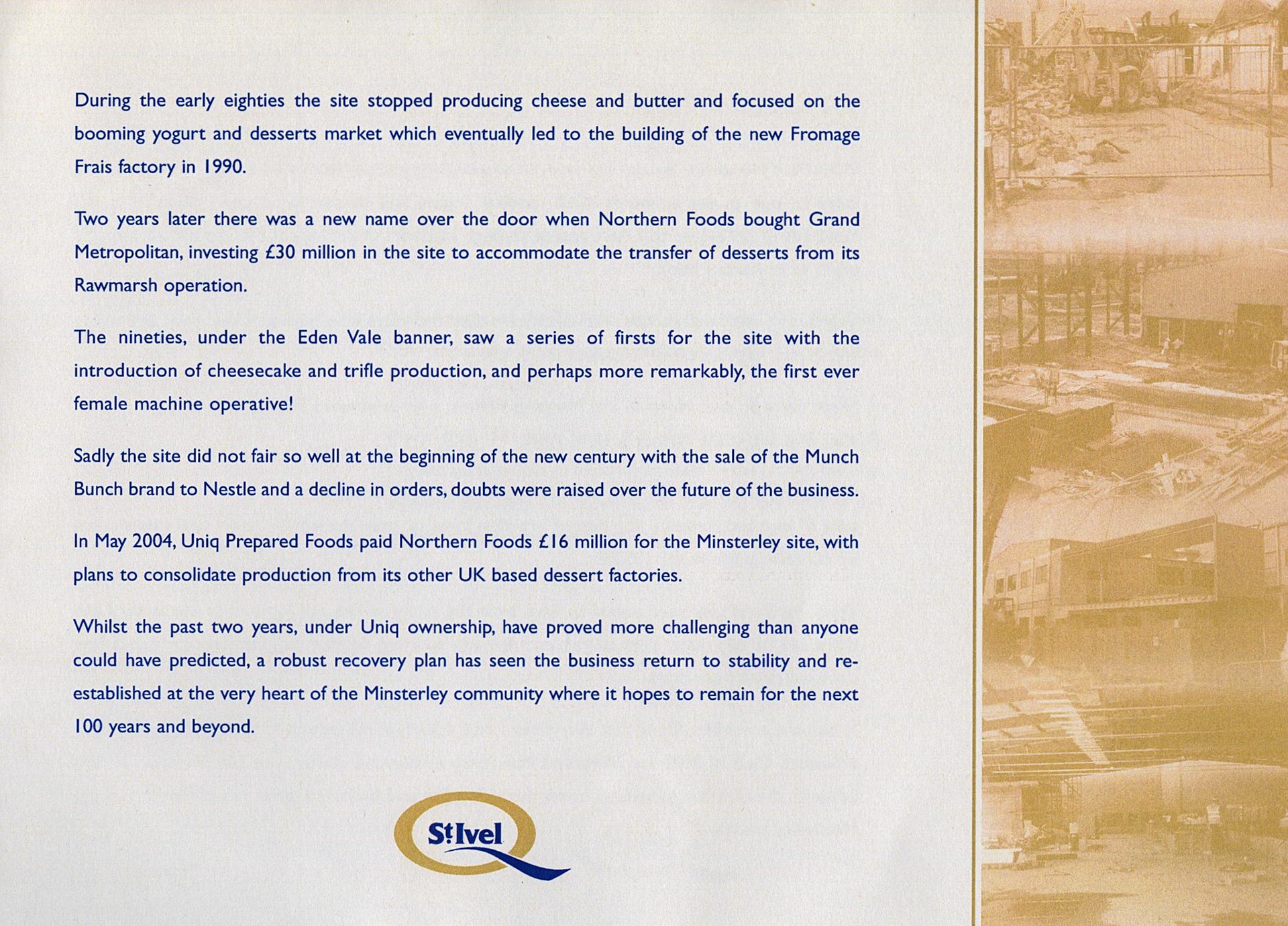 2006 'The Minsterley Creamery 1906-2006' (Courtesy Steven Harley)