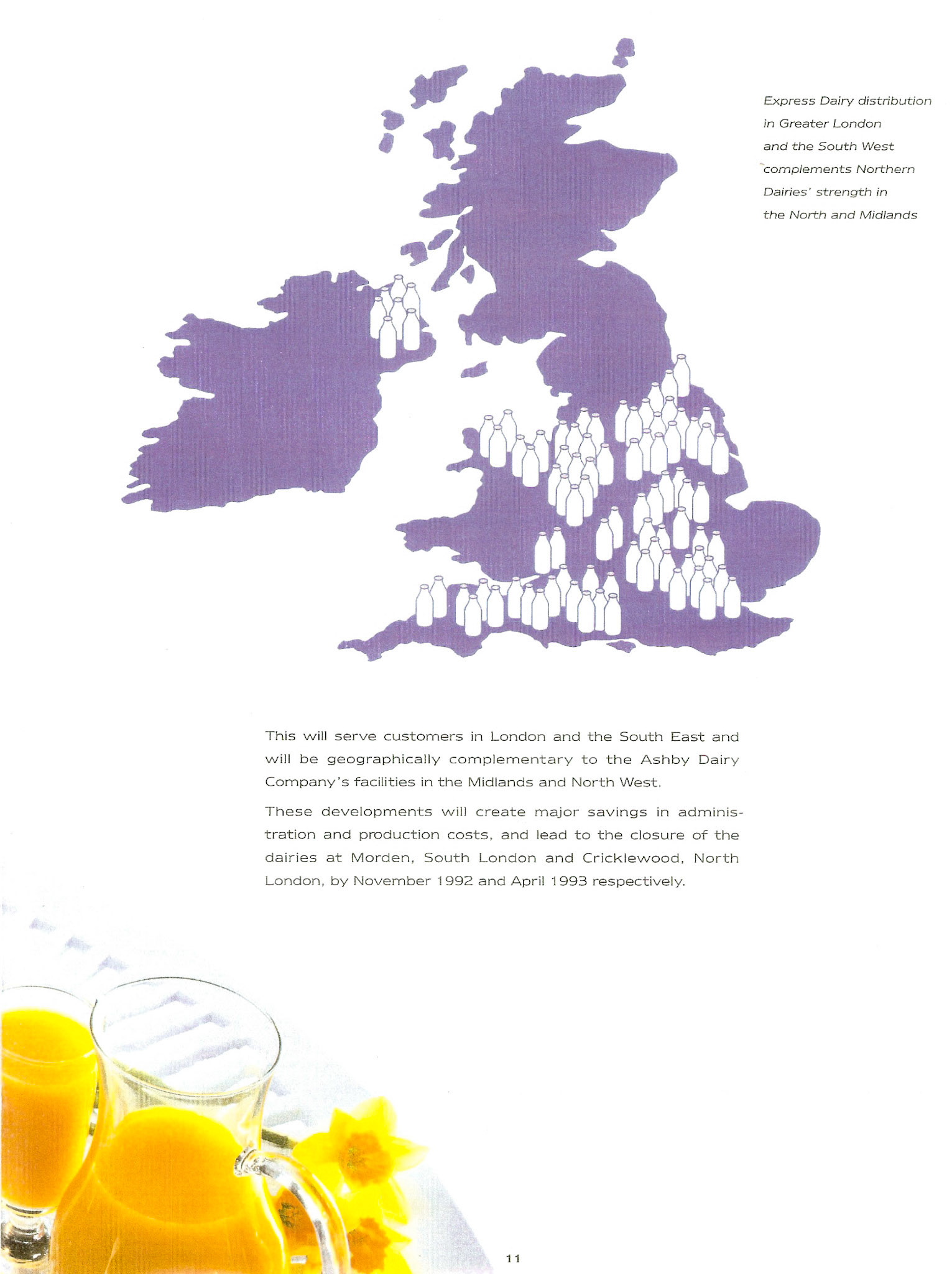 1992 Northern Foods takeover of Express liquid milk and Crediton dairies (Courtesy Paul Luke)