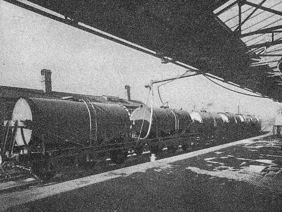 1930's Cricklewood-Rail Tanks discharging in sideing. 'A peep behind the scenes of the Express Dairy, Claremont Road, Cricklewood - The largest dairy in Great Britain' (From 'While London Sleeps' booklet.