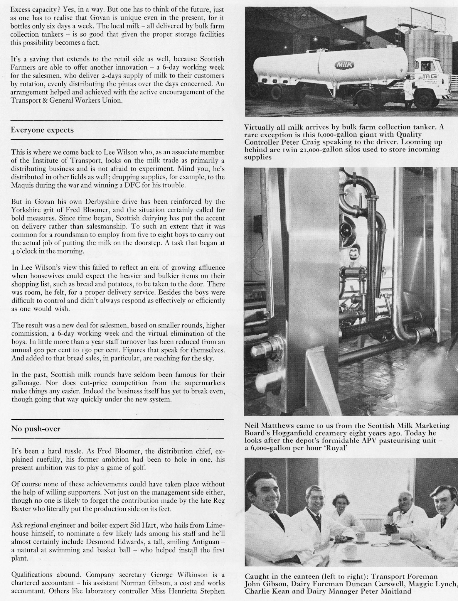 1971 New processing centre and headquarters