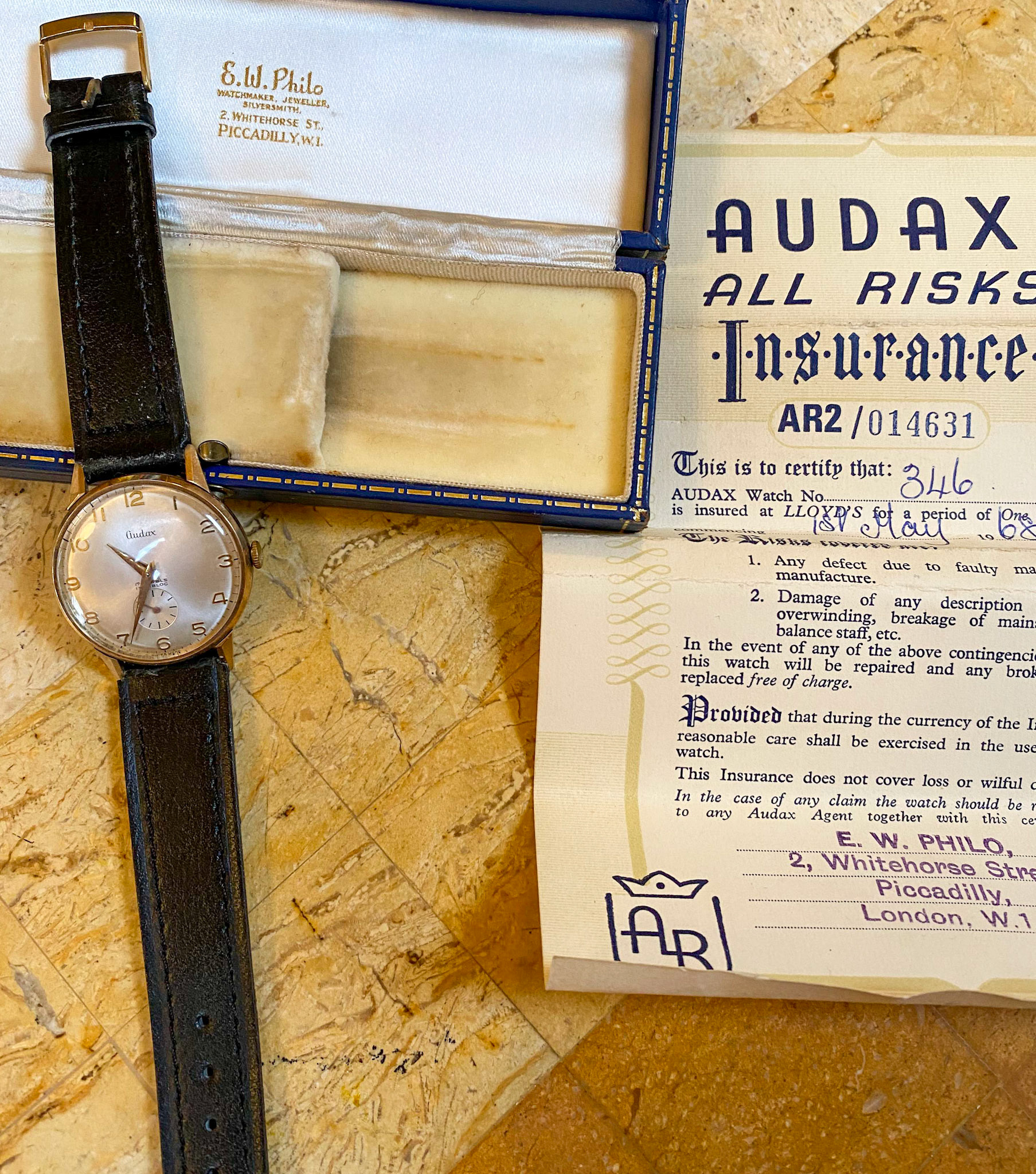 1967, Jim Faiers Thirty Year Service watch  (Courtesy Adam Faiers)