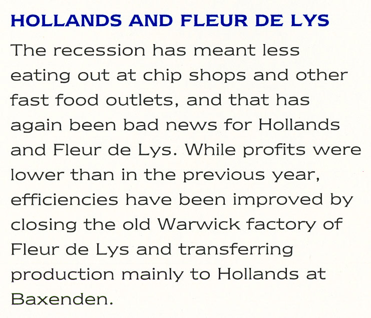 1993 Northern Foods close Fleur de Lys Warwick factory (Express Dairy Tales Archive)