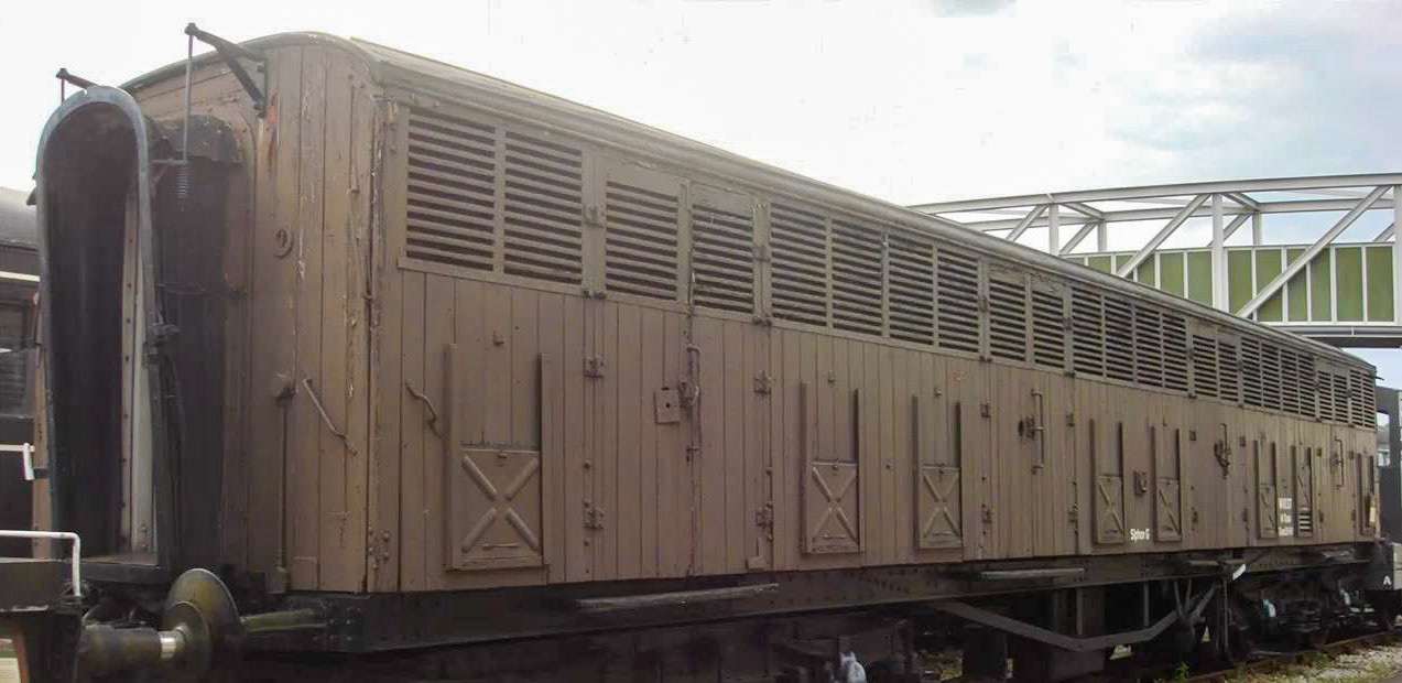 The Great Western Railway became dominant for milk transport, in 1899 it brought in 23.9 million gallons of milk into London (just over half of all supplies). This picture shows GWR 'Siphon G' bogie gangwayed milk van, 2926, built in 1940. (Courtesy 'On the Milk Train' video, Dr David Turner)