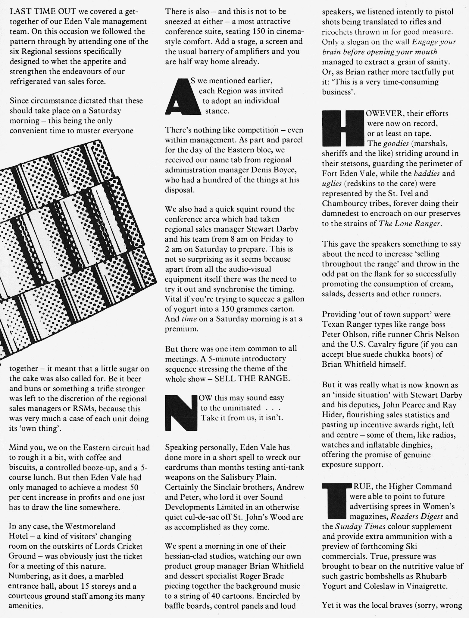 1978 Eden Vale conference at the Westmoreland Hotel, London. (Express News Summer)
