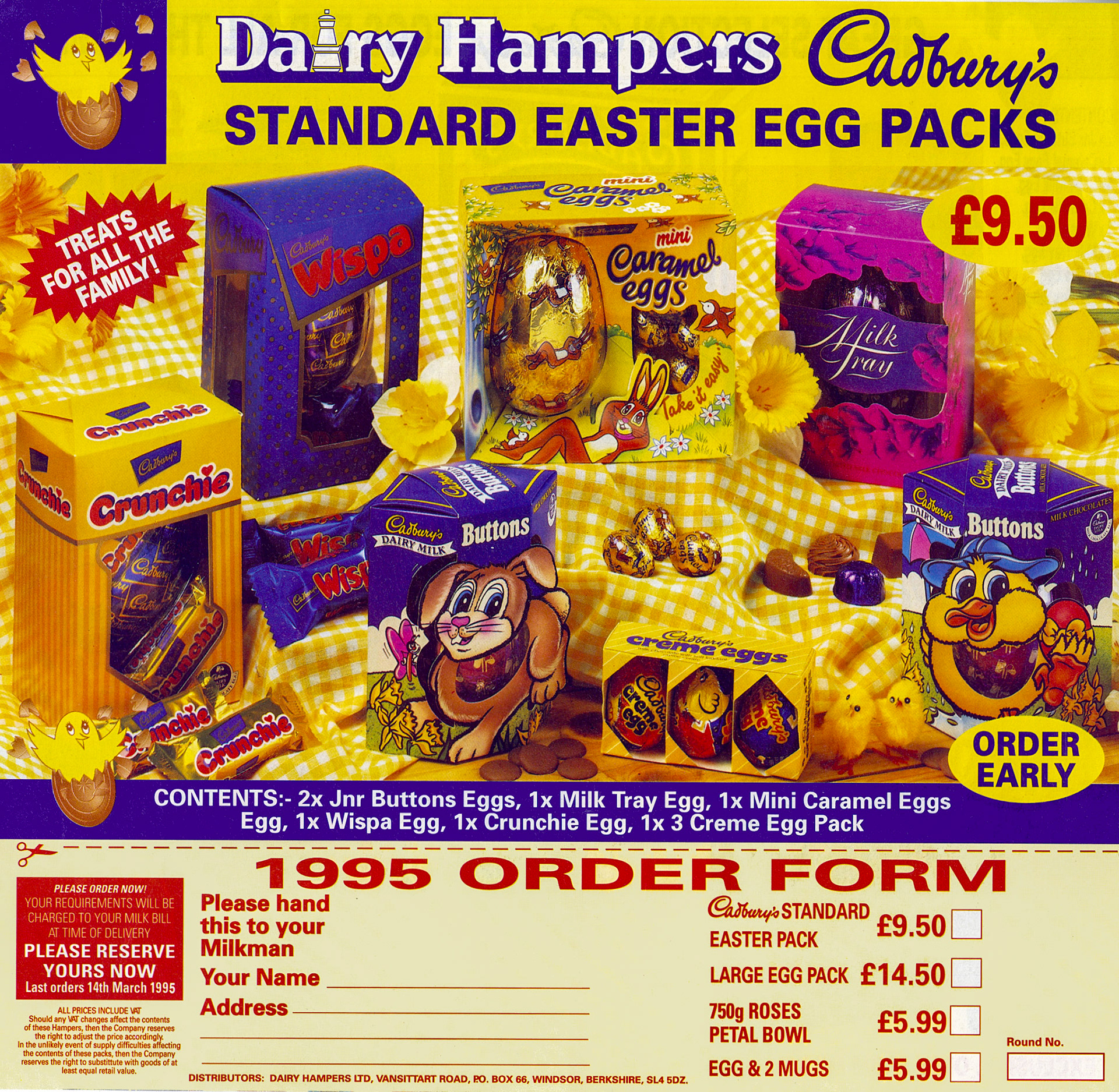 1995 Easter promotion leaflet (Courtesy Paul Luke)