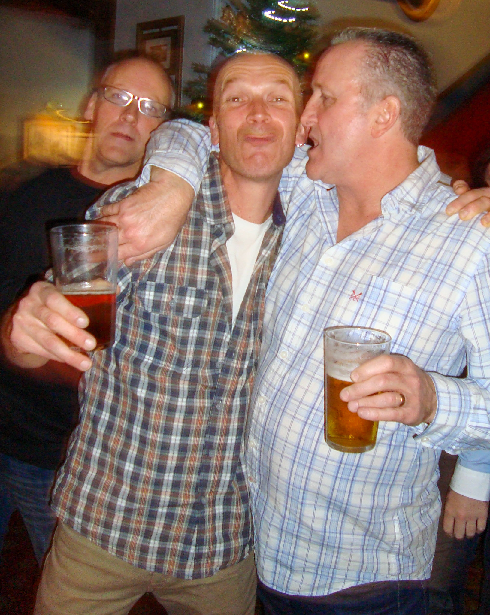 2014 Exeter Staff Reunion. Andy Summerhayes, Adi Burnett and Mike Chrichard. (Courtesy Phillip Budd)