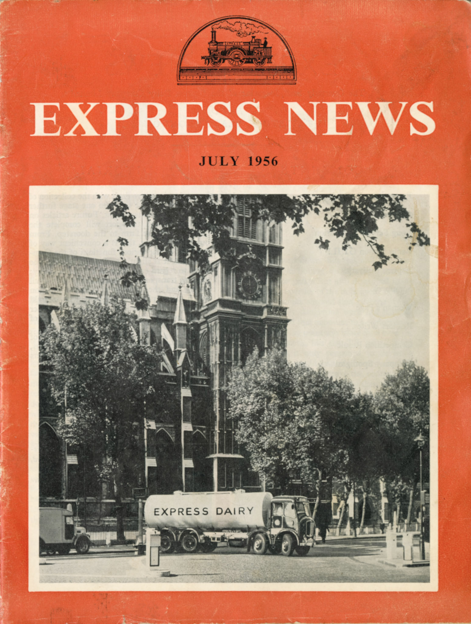 1956 Mr H Shepherd steers a 3000 gallon AEC past Westminster Abbey