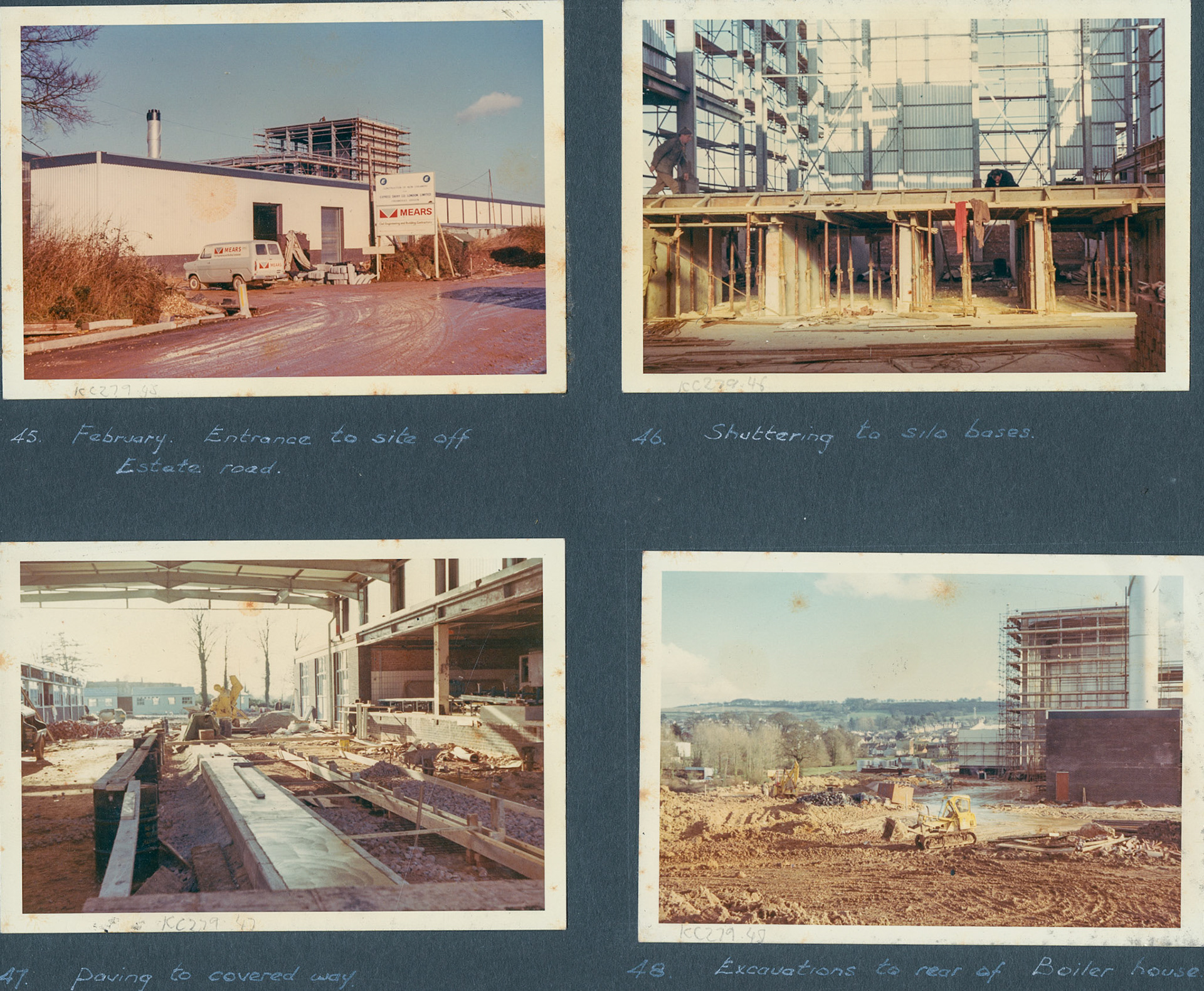 1968 A Photographic Record of the Construction of the Creamery (Courtesy Allhallows Museum, Honiton)
