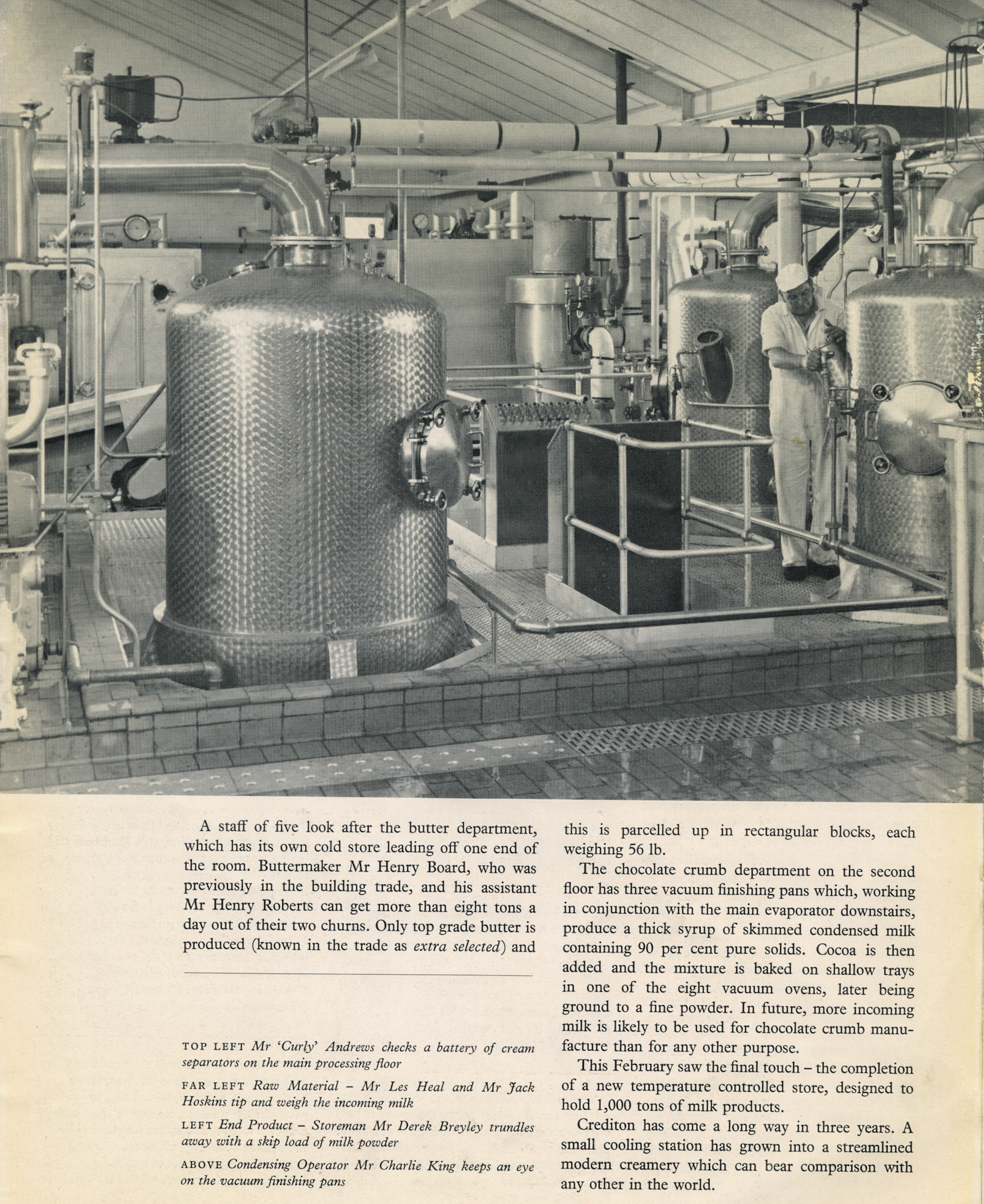 1962 Crediton Creamery reviewed in Express News