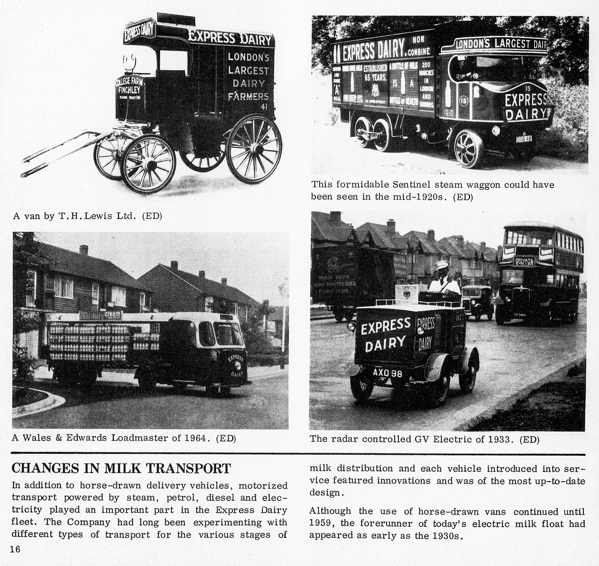 1970s? Part article on Express transport fleet. (Courtesy Paul Luke)