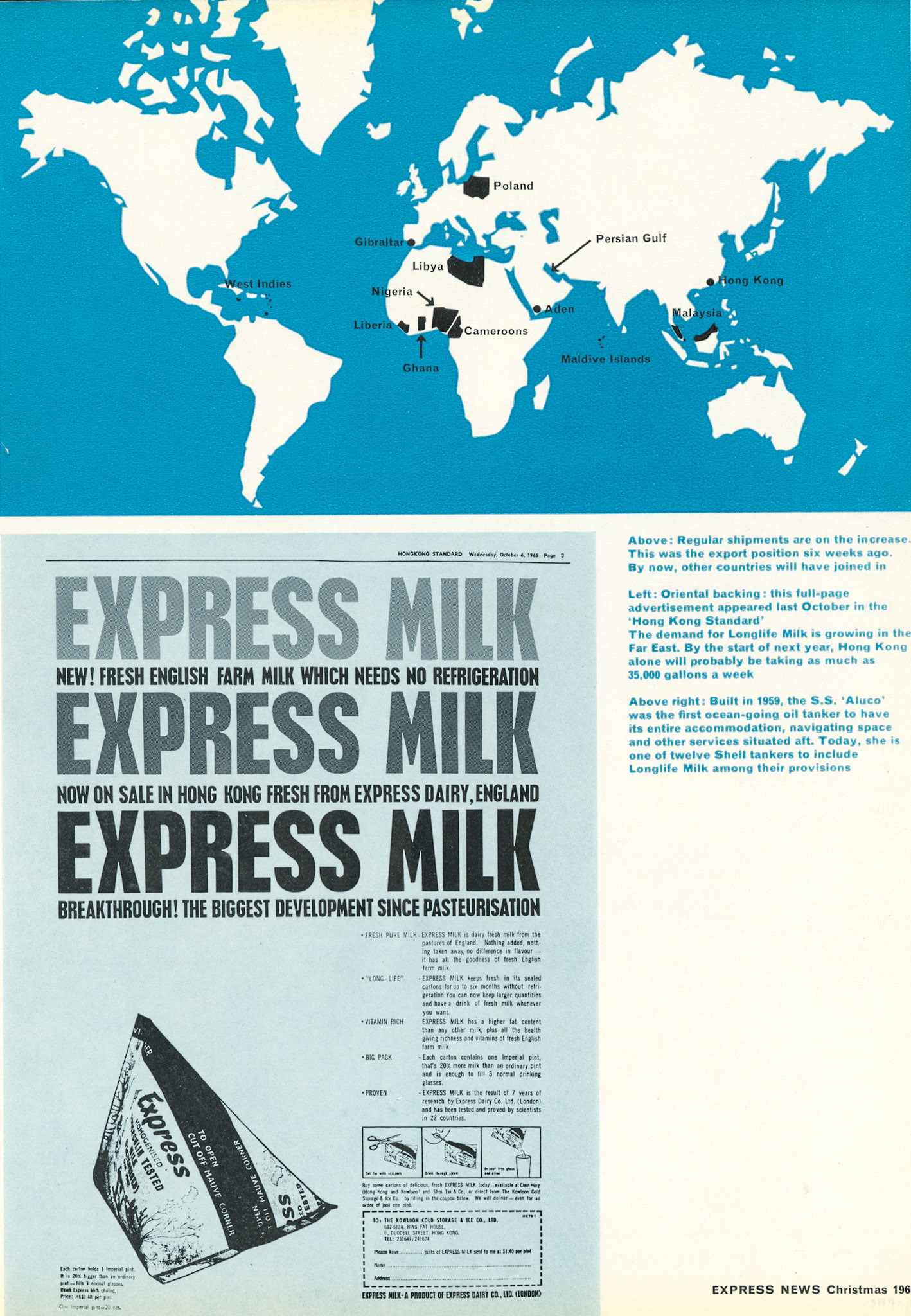 1965 Milk for Export