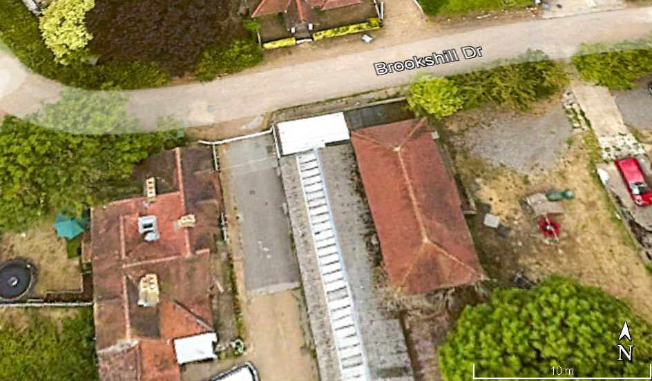 2023 Google Earth view of Copse Farm, Harrow Weald (Courtesy Richard Gaylard)