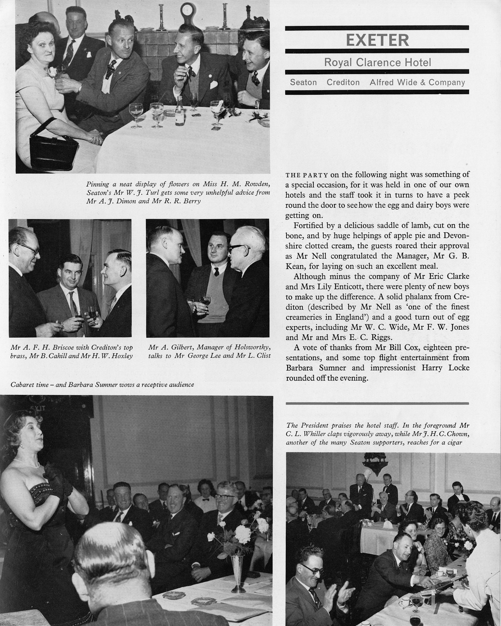 1961 Long Service Association Booklet pictures