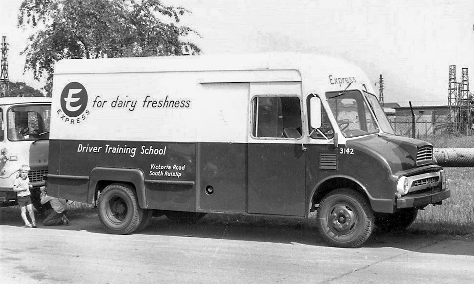 1970's Kids playing by Driver Training Van