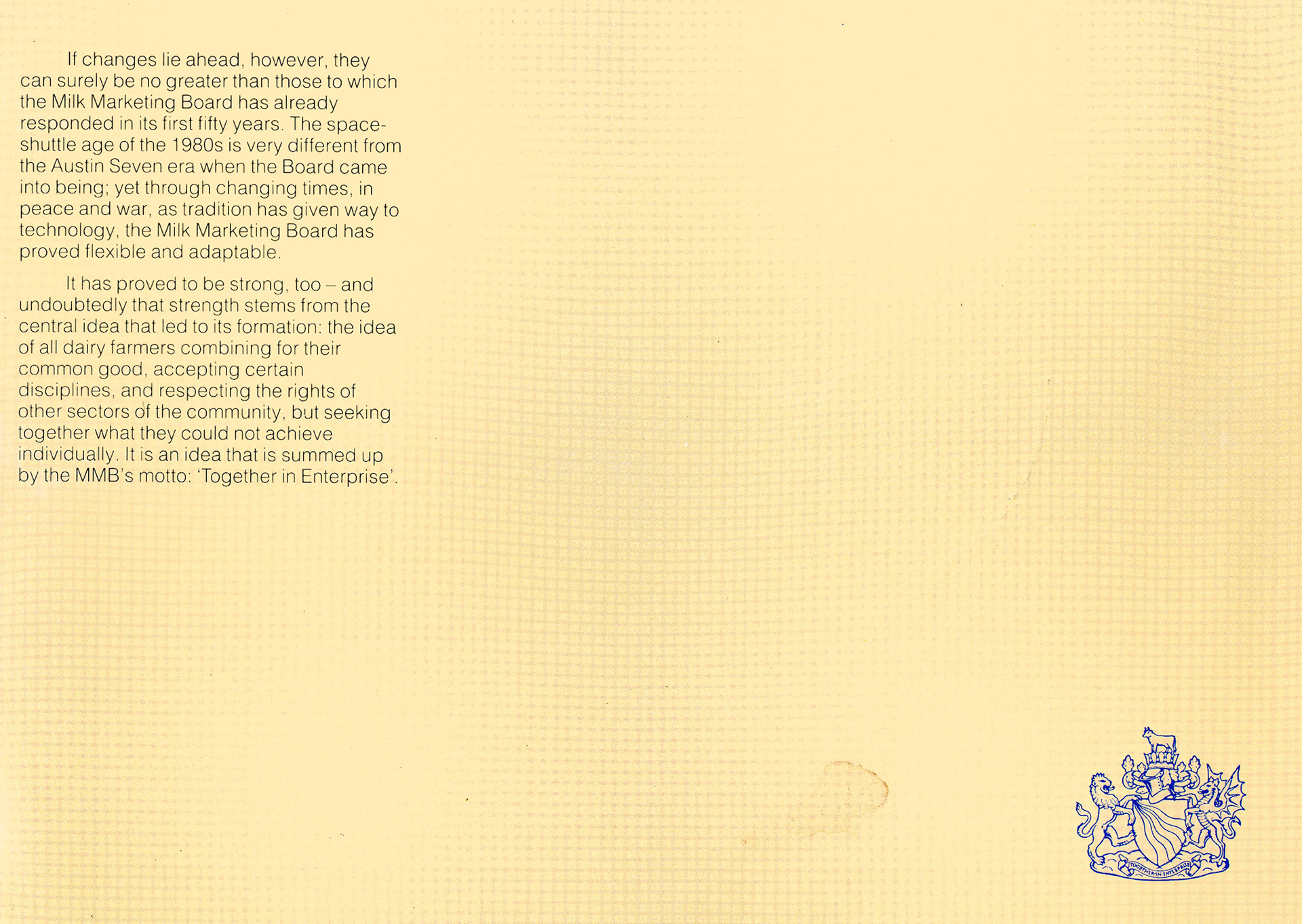 1983 MMB 50th Anniversary booklet. (Courtesy Andy Wallis)