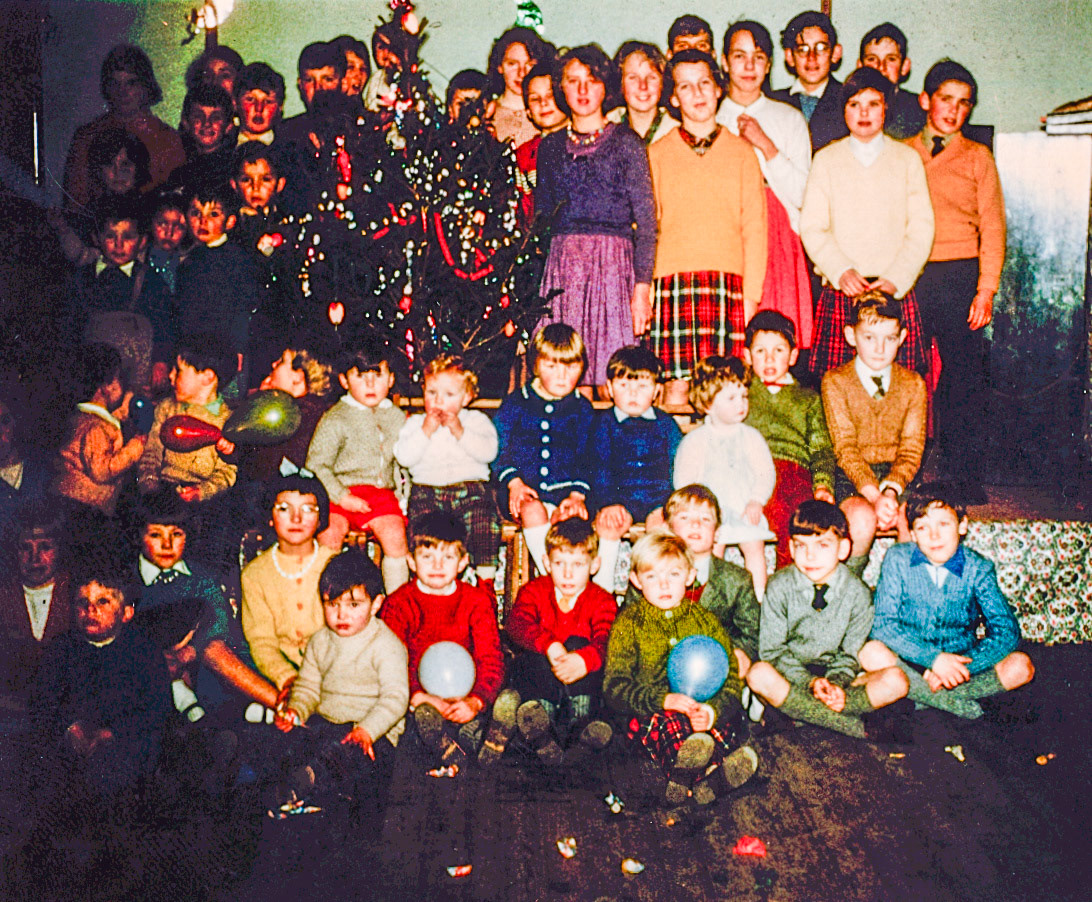 1961 Express Dairy Seaton Junction Christmas Party, Whitford Village Hall.  (Courtesy Keith Sweetland)
