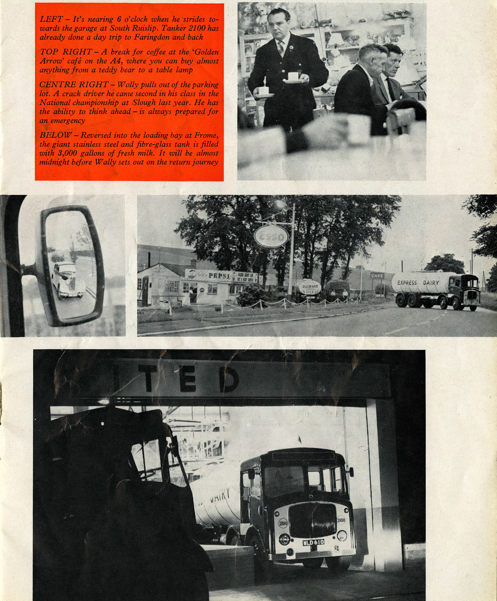 1959 Overnight milk haulage from South Ruislip to Frome and return