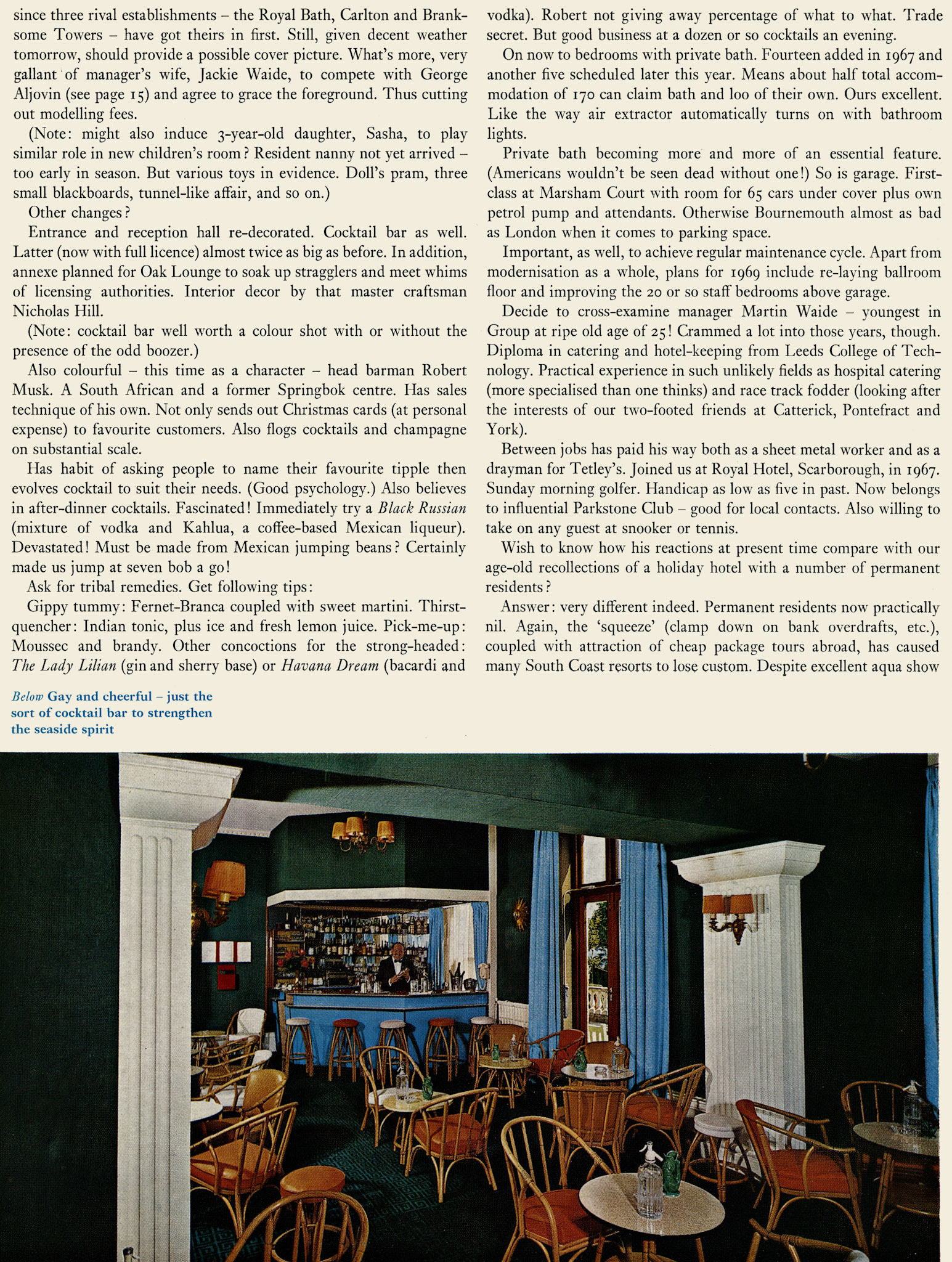 1969 Marsham Court Hotel re-opens after extensive renovation. (Express News Autumn)