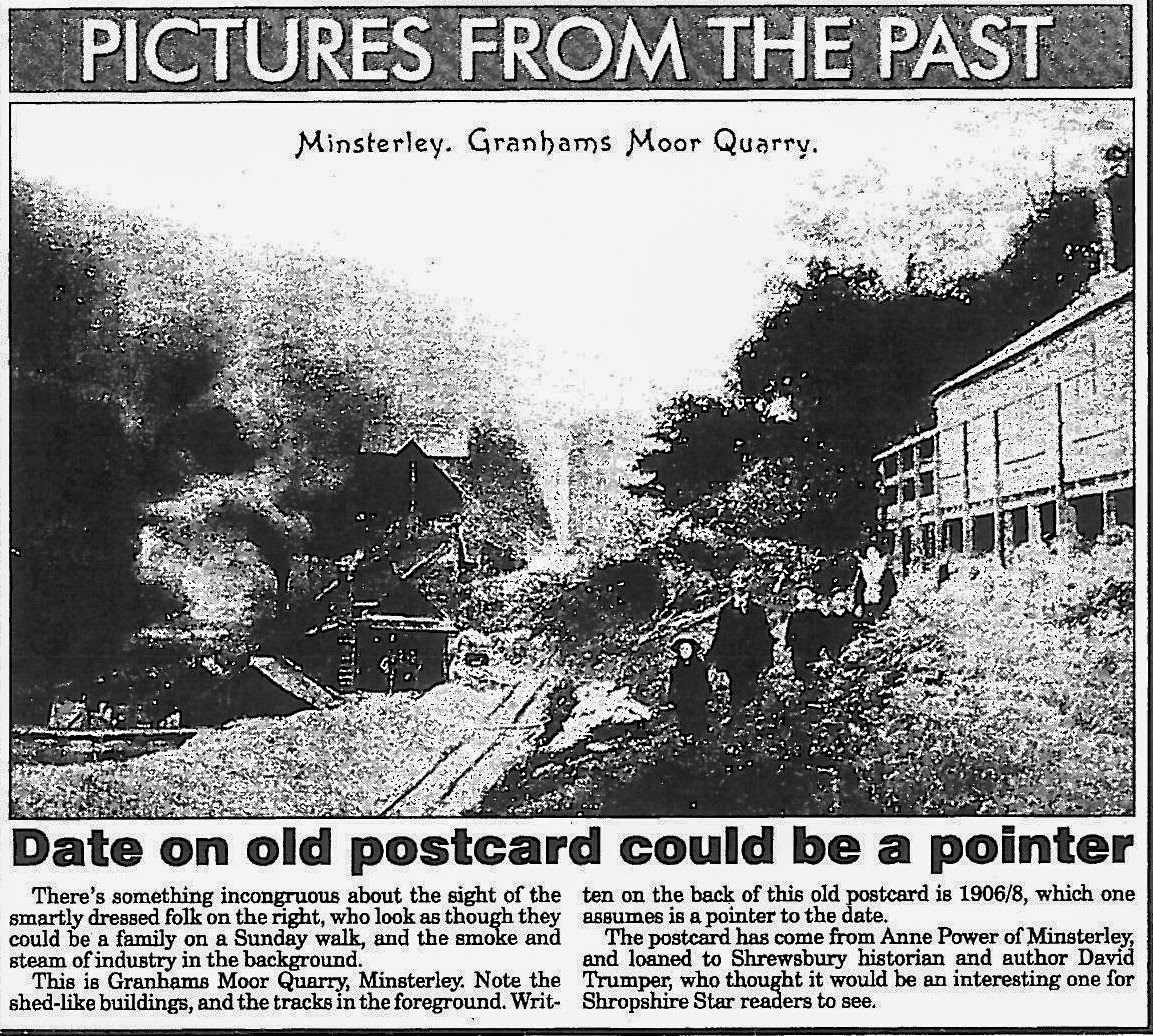 1906 Minsterley Quarry (Courtesy Karen Osman)