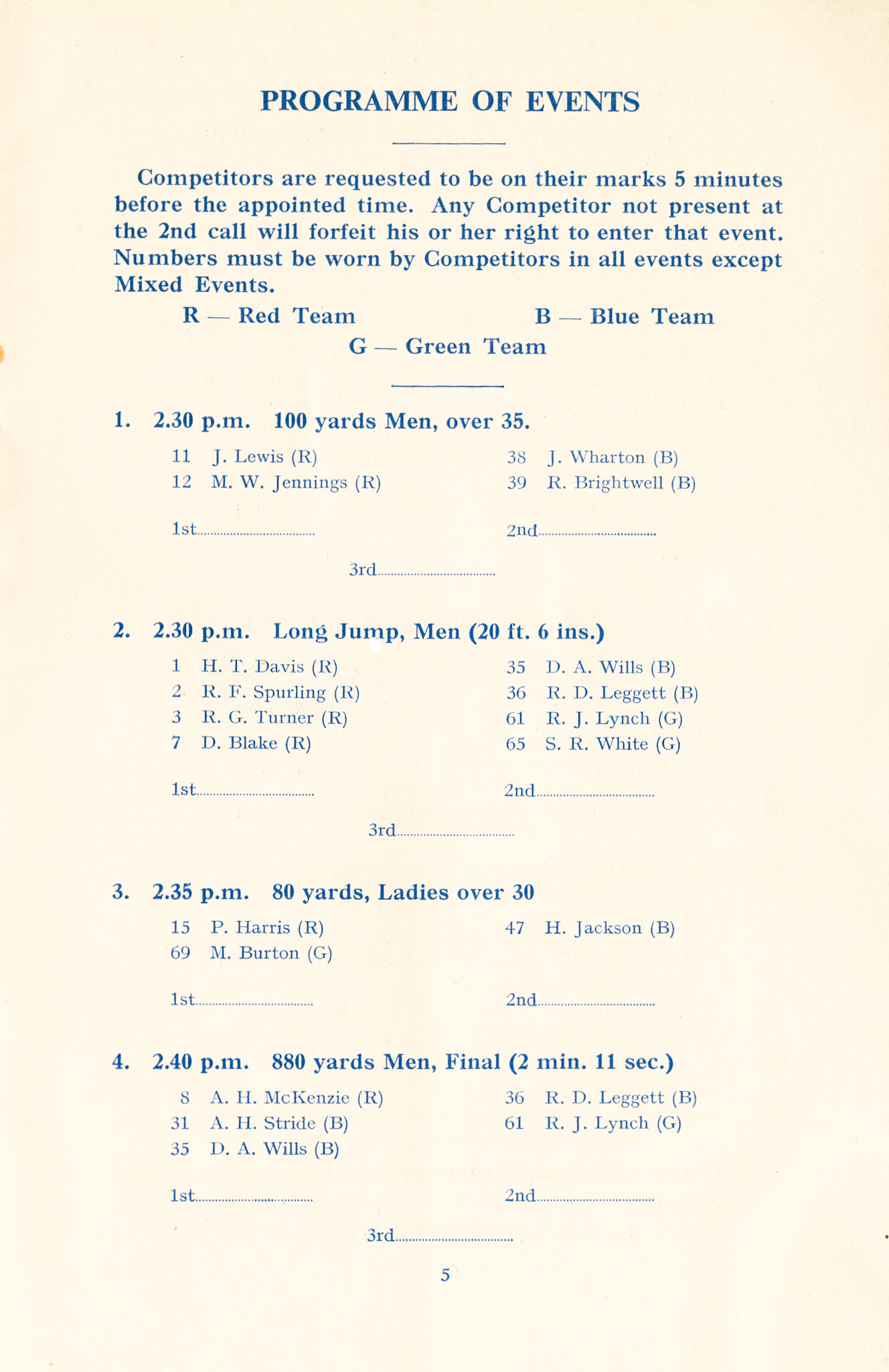 1954 MMB Grand Gala (21st Anniversary), 26th June