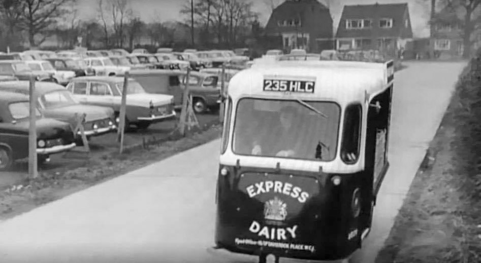 1960s? Kingsbury 235 HLC, possibly Church Lane. Had Ru comments "I used to drive a converted one of these around at Christmas all lit up with a chimney cut into the roof.  Us Round Table members took turns either driving, being Santa on the roof in the chimney or collecting money door to door." (Courtesy Had Ru, Burnt Oak, Edgware, Kingsbury, Queensbury Memories FB Group)