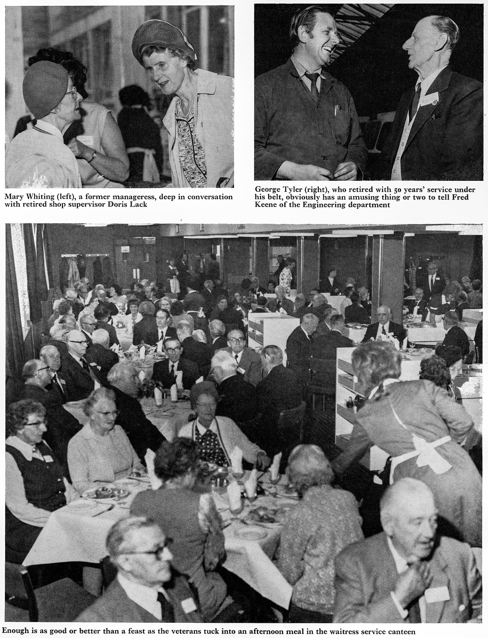 1974 North London pensioners visit Ruislip, organised by Derek de Rivaz. (Courtesy Doreen Williams)