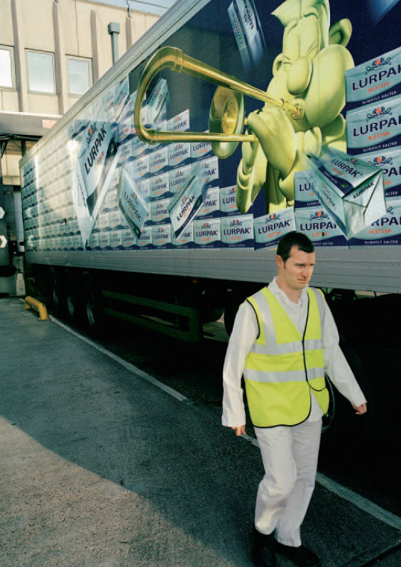 2003 Arla Foods report shows Lurpak logos on trunker. (Extract from Arla Foods Annual Report)