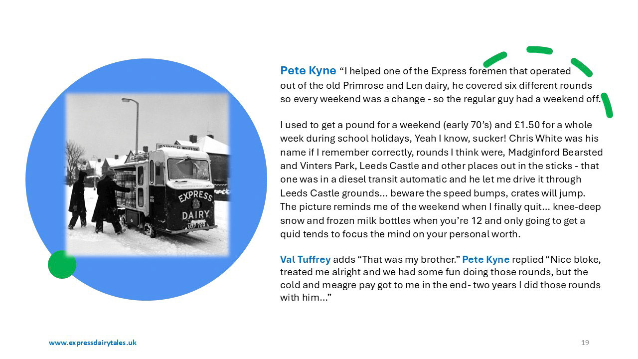 Memories of Milk Boys and Girls (Express Dairy Tales publication)