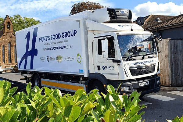 2020 Hunt's Frozen Foods truck. (Courtesy www.huntsfoods.co.uk)