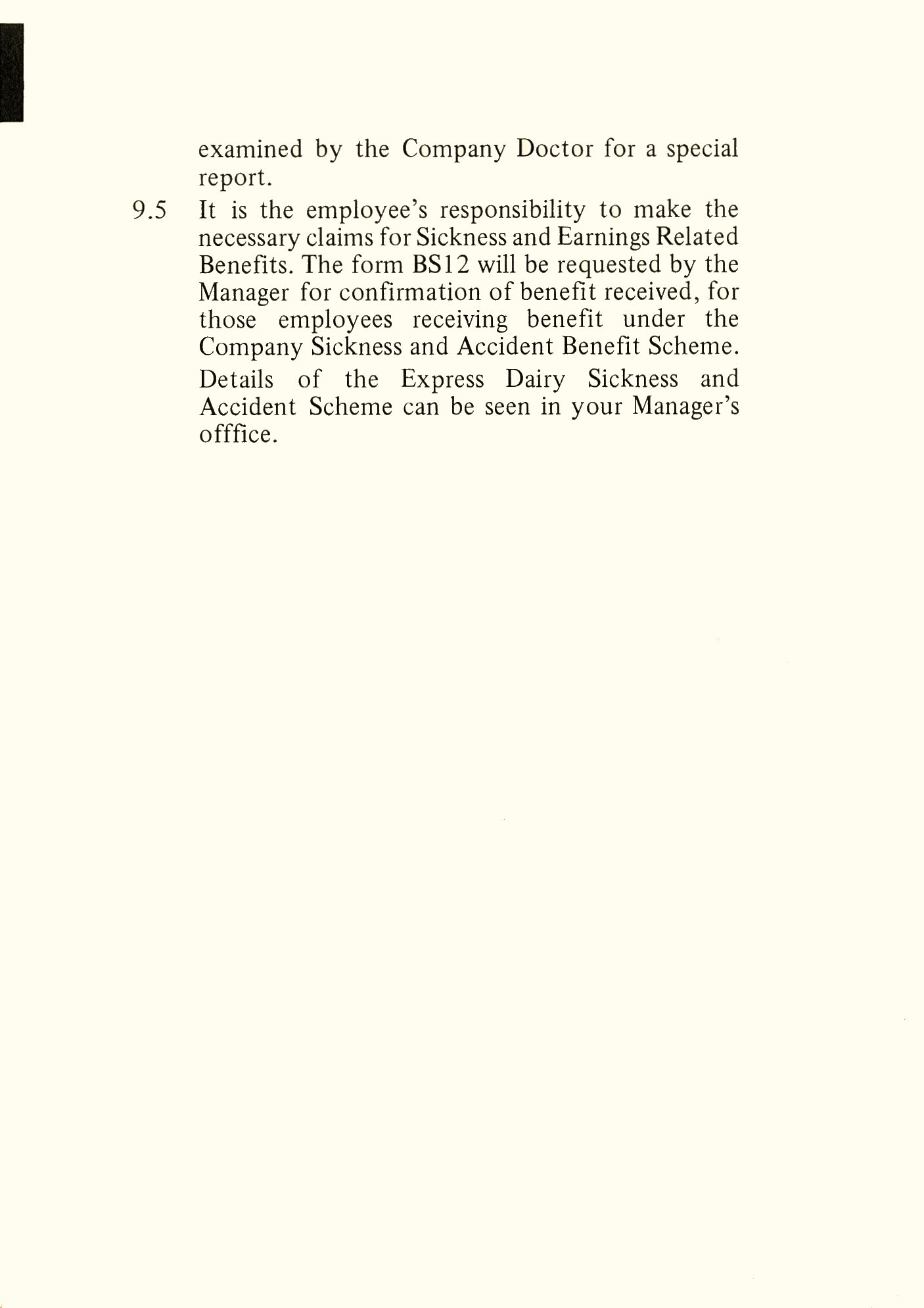 1970's? Procedures &amp; Instructions for Retail Staff, P11 (Express Dairy Tales collection)