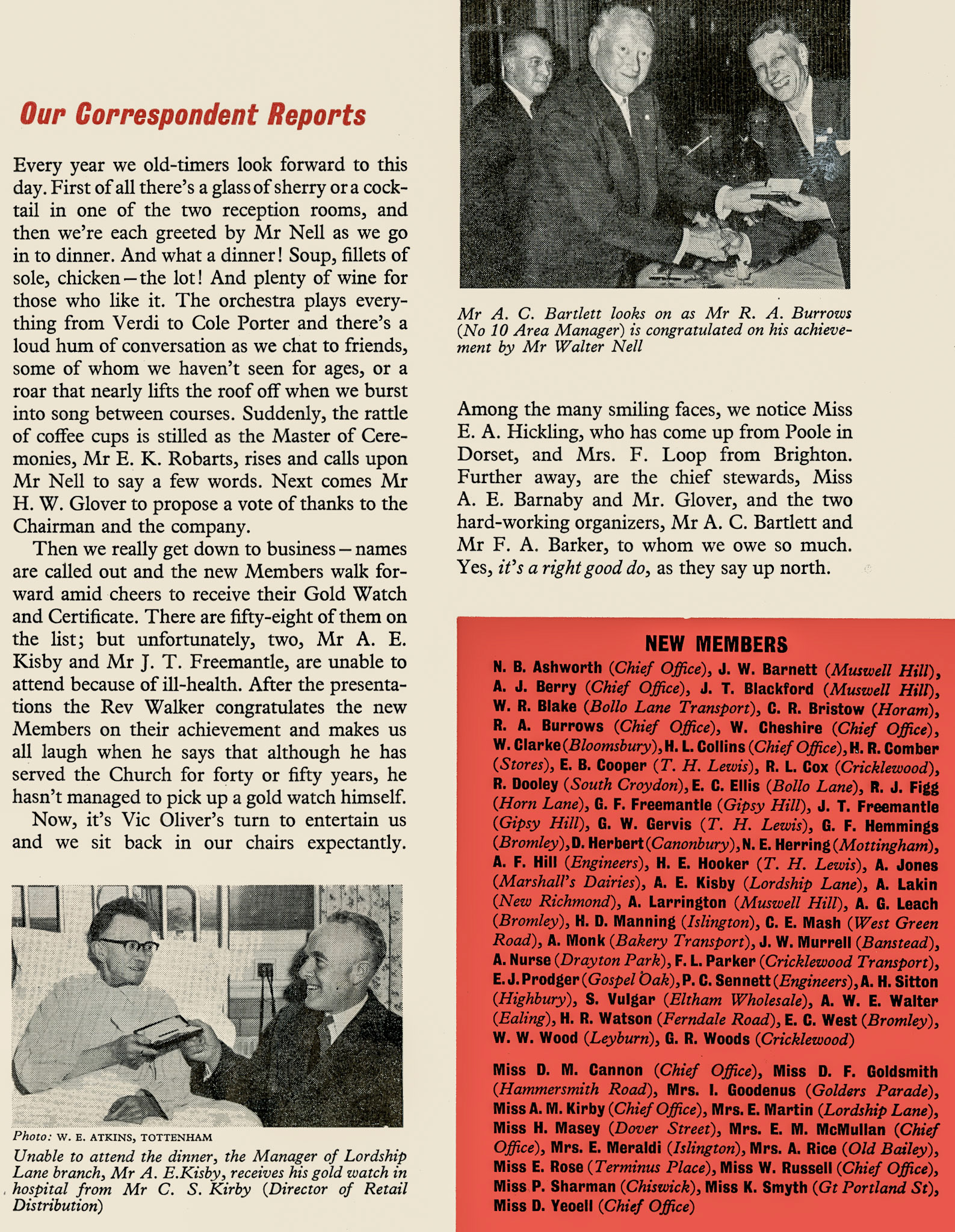 1956 Long Service Association had 367 30-year members, and over a thousand with 20 years service. (Express News July)