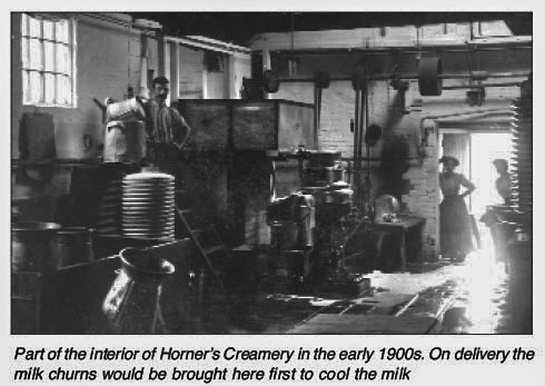 1900's Interior of Horner's Creamery. From 'William Horner and His Creamery' by Jill King 2012